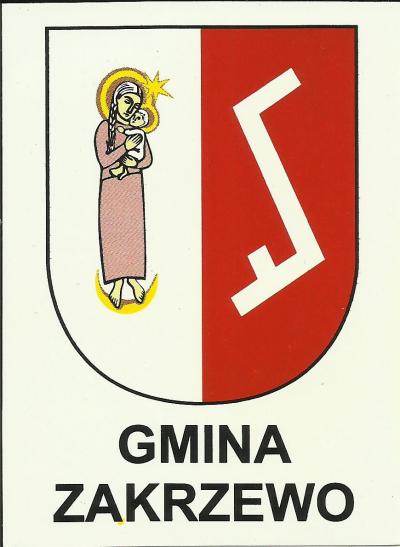 Zakrzewo - The coat of arms of the village of Zakrzewo, featuring the Rodło emblem.