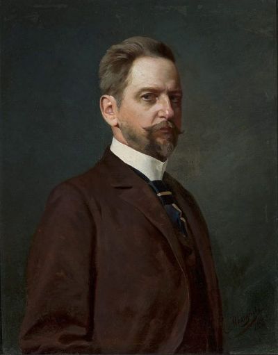 Autoportret, 1898 - Autoportret, 1898, olej na płótnie, 78,5 x 62,5 cm 