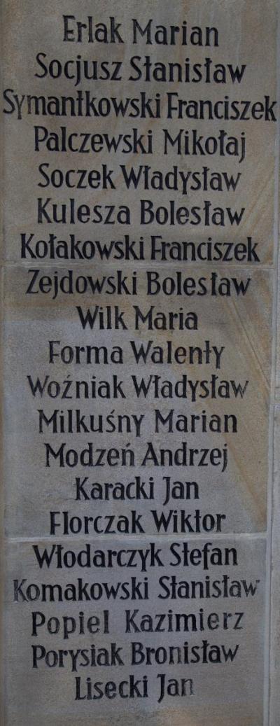 Plaque 3 - Plaque with names of victims 1-10 
