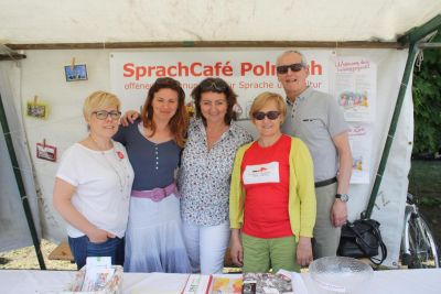 Fest der Polonia in Berlin-Reinickendorf - Team des Sprachcafés Polnisch 