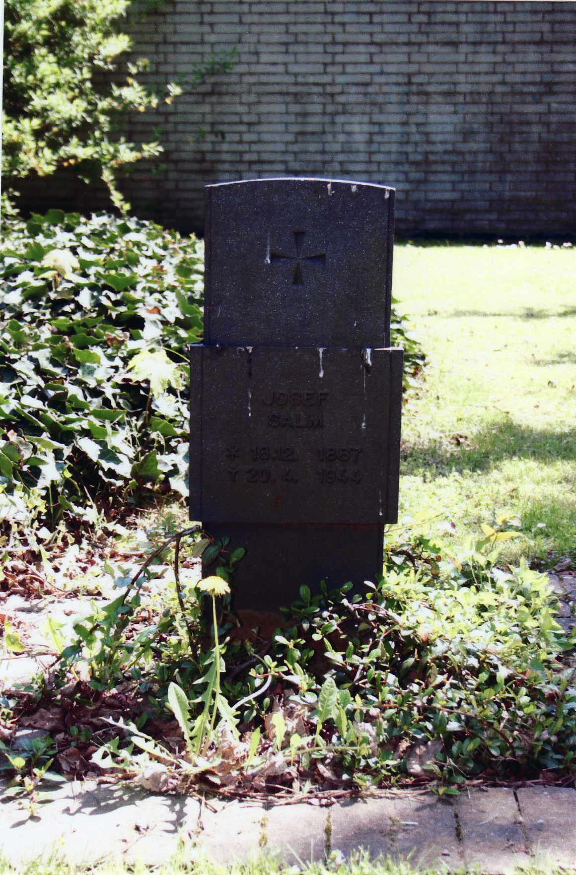 The only preserved tombstone with the name of a Polish war victim