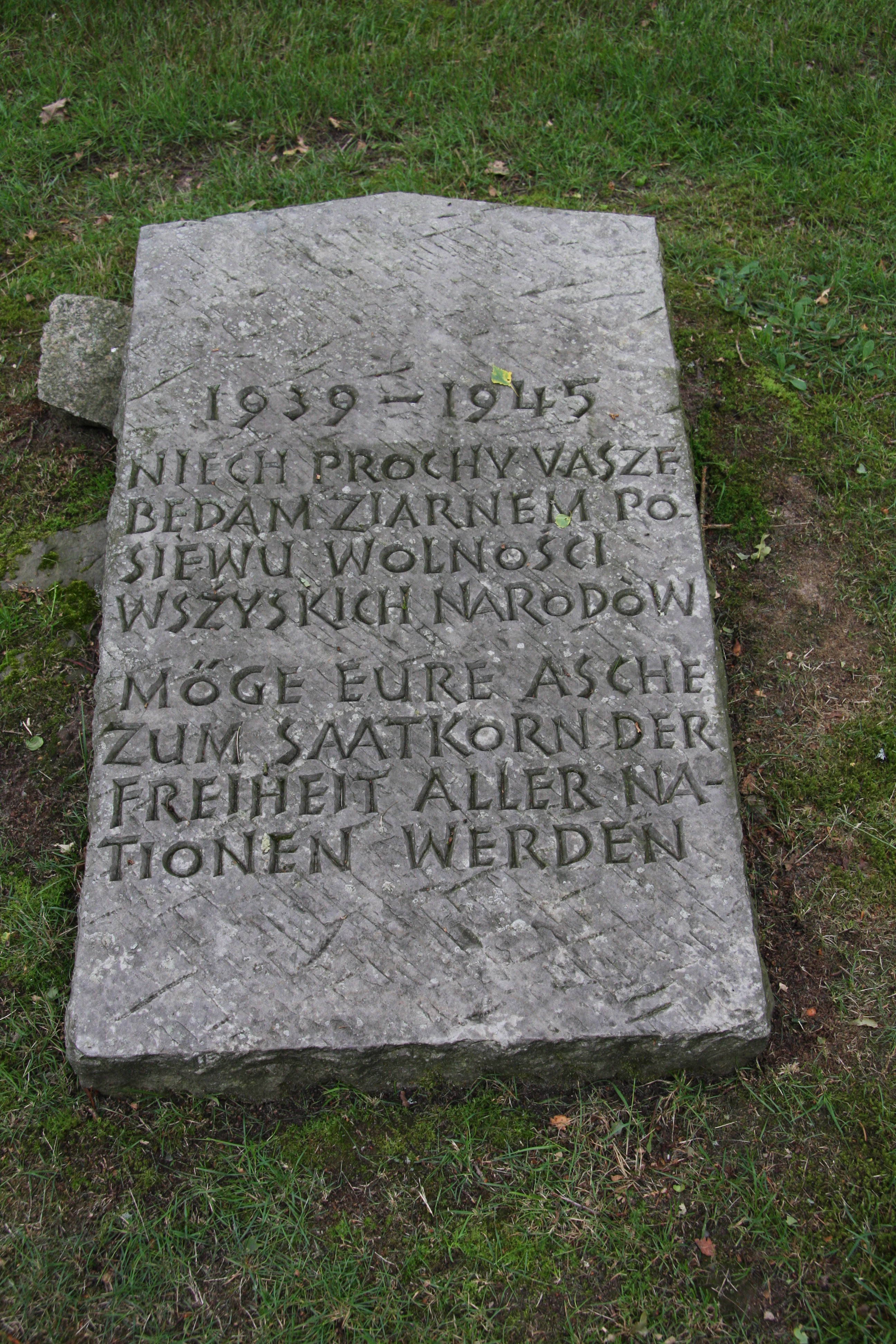 Gedenkplatte für polnische Kriegsgefangene