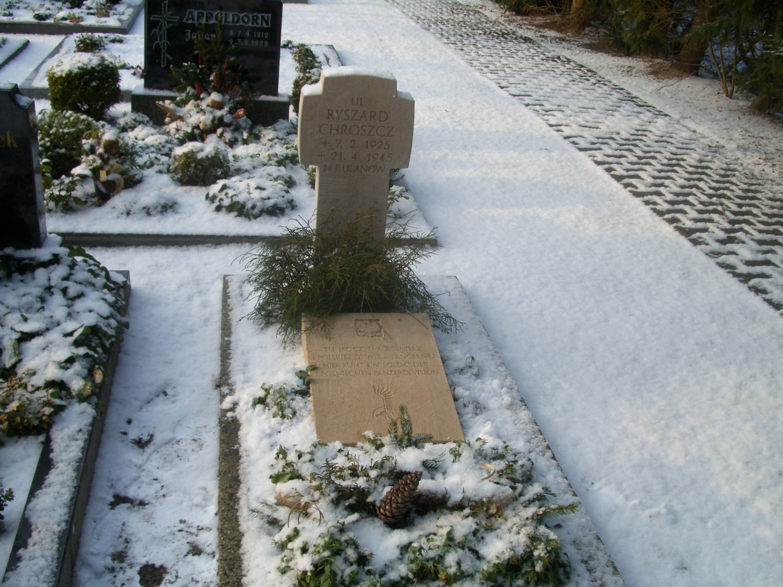 Grave of the polish soldier in Völlenerkönigsfen
