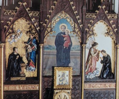 Darstellung der beiden Stanislaus-Legenden auf dem Lodzer Altar  -  