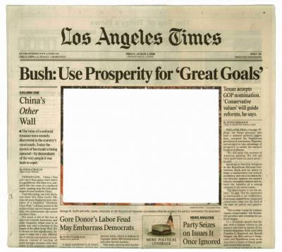 Abb. 17a: Empty Images, 2000/2006 - Los Angeles Times, 4. August 2000. 