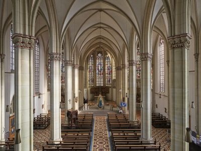 Innenansicht der St.-Johanneskirche in Recklinghausen-Suderwich  - 2024 