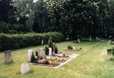 Gräber auf dem katholischen Friedhof in Braunschweig -  