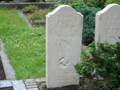 Zdjęcia z grobów trzech polskich żołnierzy oraz cmentarza w Hesel -  