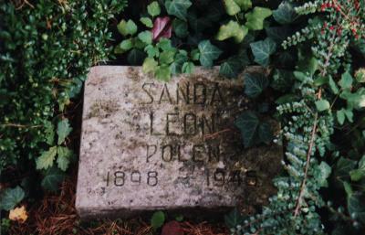 Polnische Grabsteine auf dem Waldfriedhof -  