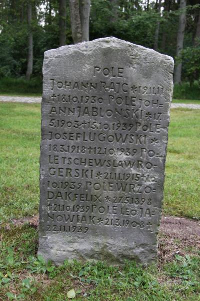 Tombstones with polish names -  