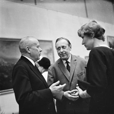 Eröffnung der Ausstellung "Bernardo Bellotto genannt Canaletto in Dresden und Warschau". - Dresden, 08.12.1963. 